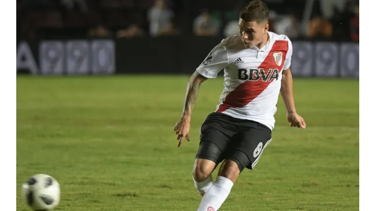 Quintero jugando en River