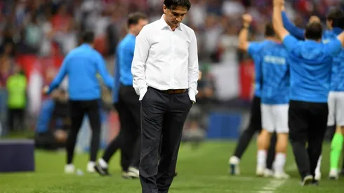 Zlatko Dalic en el gol de Croacia