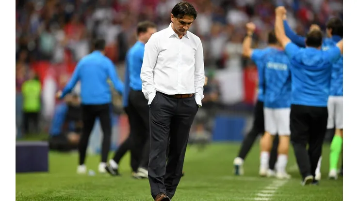 Zlatko Dalic en el gol de Croacia