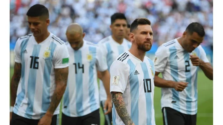 Argentina tras la eliminación ante Francia.