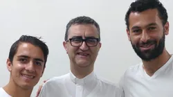 Juraidini y Yamín fueron presentados como flamantes refuerzos del fútbol libanés.