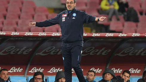 Maurizio Sarri dio forma a un Napoli que jugó como pocos en Europa.