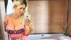 Que sigan hablando: Wanda clavó un escote enorme y subió fotito a Instagram