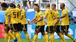 Foto de los jugadores de la Selección de Bélgica.