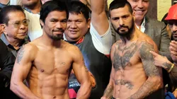 Foto de los dos boxeadores