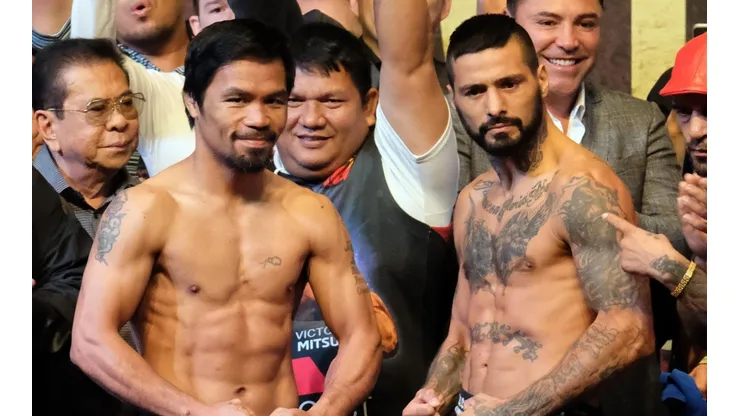 Foto de los dos boxeadores