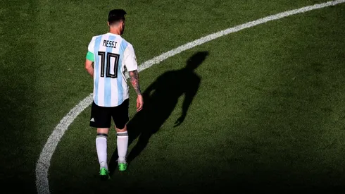 Foto de Lionel Messi, jugador de la Selección Argentina.