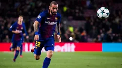 Aleix Vidal con la camiseta de Barcelona.