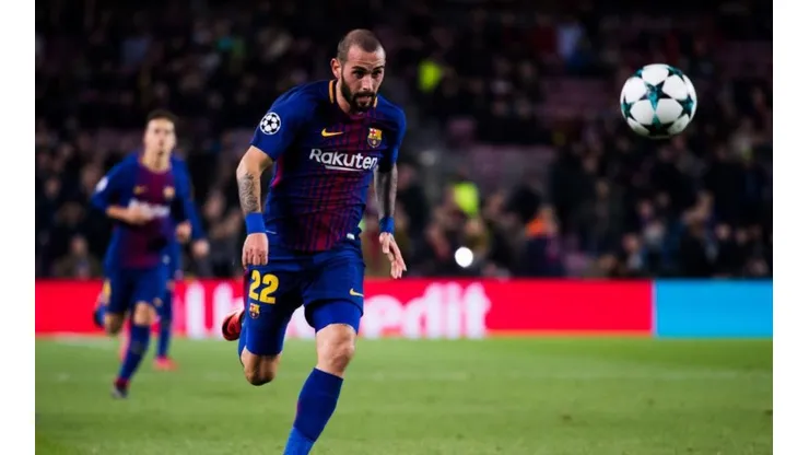 Aleix Vidal con la camiseta de Barcelona.