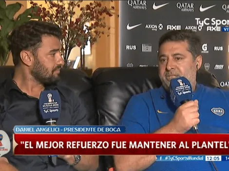 Angelici habló del posible nuevo refuerzo de Boca