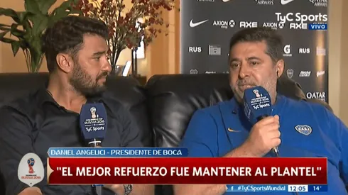 Angelici en diálogo con TyC Sports.