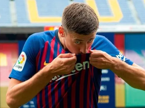 Los hinchas del Barcelona le dieron a Lenglet la mejor bienvenida de su vida