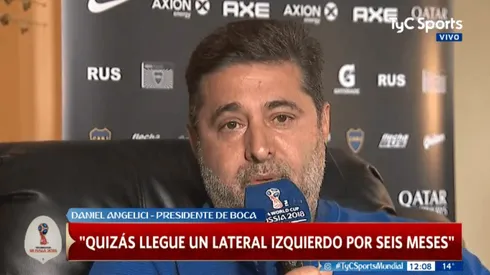 Foto de Daniel Angelici, en diálogo con TyC.