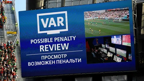 El VAR usándose en el Mundial