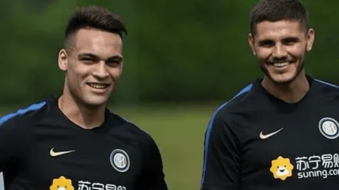 Mauro Icardi levó a Lautaro Martínez a la peluquería