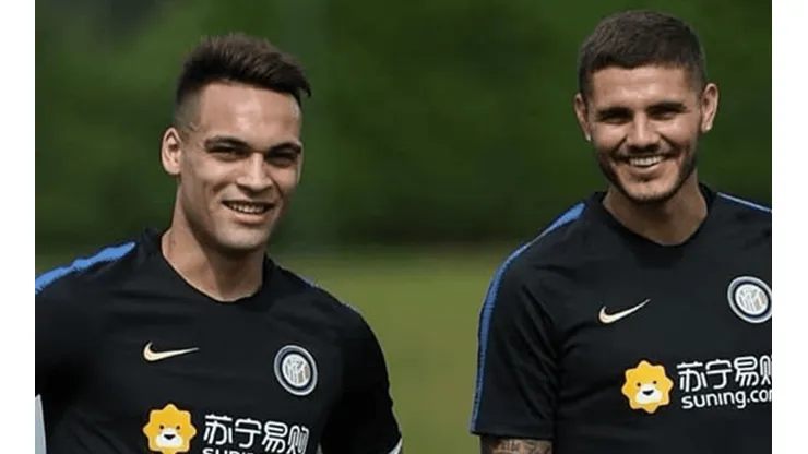 Mauro Icardi levó a Lautaro Martínez a la peluquería