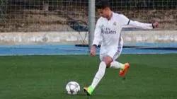 Medina representando a Real Madrid