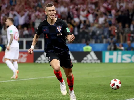 Ivan Perišić estampa el 1 a 1 para Croacia ante Inglaterra