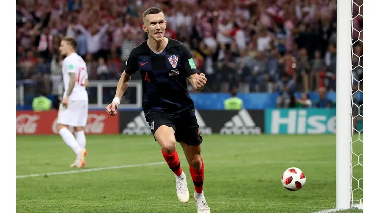 Ivan Perišić estampa el 1 a 1 para Croacia ante Inglaterra