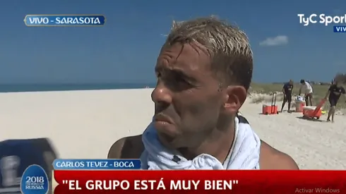 Foto de Carlos Tevez, jugador de Boca.