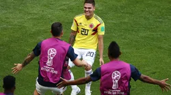 LA MAGIA DEL DIEZ. Juan Fernando Quintero celebra su gol con Colombia en Rusia 2018 (Foto: Getty).
