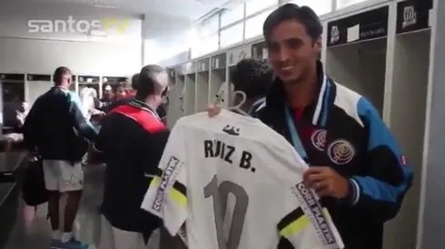 Ruiz ya estuvo en el camerino de Vila Belmiro durante el Mundial de 2014