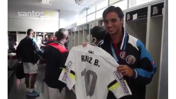 Ruiz ya estuvo en el camerino de Vila Belmiro durante el Mundial de 2014