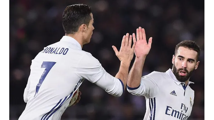 Cristiano Ronaldo y Dani Carvajal, juntos.