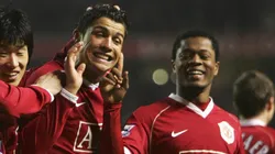 Cristiano con Evrá en el United.