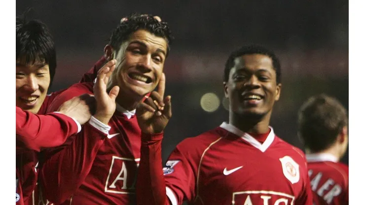 Cristiano con Evrá en el United.