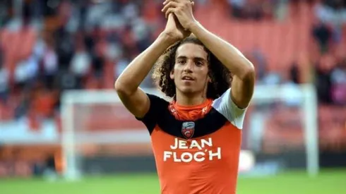 Matteo Guendouzi con la camiseta de Lorient.