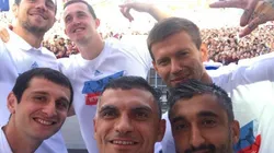 Los seleccionados rusos fueron homenajeados como héroes