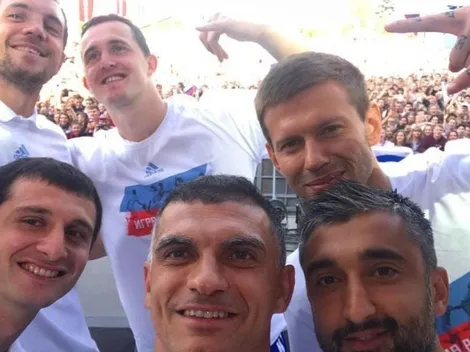 Los seleccionados rusos fueron homenajeados como héroes