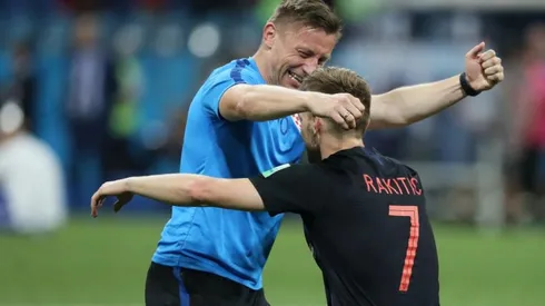 Ivan Rakitic luego de consumada la clasificación.