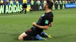 FESTEJA EL GOLEADOR. Kramaric celebra el 1-1 de Croacia ante Rusia por los cuartos de final (Foto: Getty).