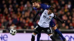 Luciano Vietto en Valencia, enfrentando a Barcelona.