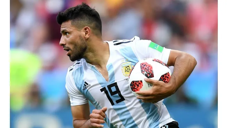 SU ÚLTIMO GOL. Sergio Agüero tras marcarle a Francia en octavos de final (Foto: Getty).