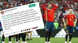 Foto de los jugadores de España.