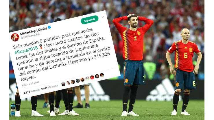Foto de los jugadores de España.