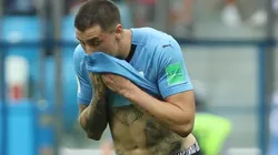 AMOR PROPIO. El llanto de José María Giménez en el pleno partido de Uruguay-Francia.