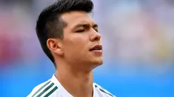 El Chucky Lozano canta el himno