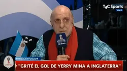 Fuerte frase del periodista argentino sobre su reacción al gol de Colombia.