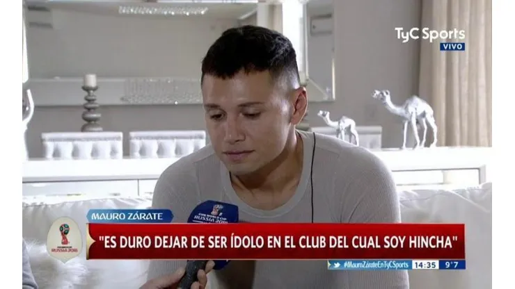 Mauro Zárate, ahora nuevo jugador de Boca.