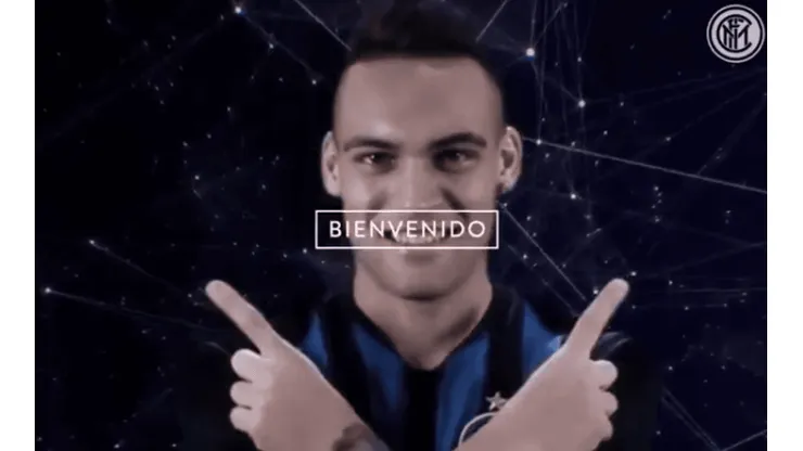 Inter y un explosivo video para presentar a "El toro" Lautaro Martínez