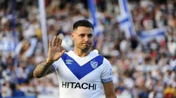 ADIÓS, VÉLEZ. Mauro Zárate en su regreso a Liniers después de tres años en el exterior.