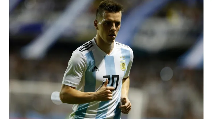 NI UN MINUTO. Lo Celso solo jugó en el amistoso contra Haití en La Bombonera (Foto: Getty).