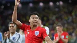 Jesse Lingard celebra la clasificación de Inglaterra.