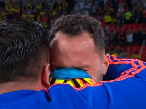 Ospina lloró desconsoladamente con la eliminación de Colombia