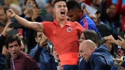 James enloqueció en la tribuna de Colombia