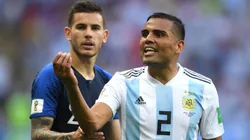 Gabriel Mercado en el duelo ante Francia.